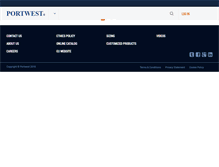 Tablet Screenshot of portwest.com